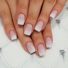 Everyday Nails, Nails 2018, Square Nail Designs, Ombre Acrylic Nails, Ombre Nail Designs, Classic Nails, Pink Nail