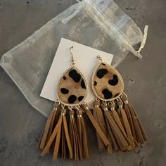 Cheetah Dangling Earrings Brand New Never Worn! Perfect For Many Outfits Especially For A Night Out! Many Outfits, Dangling Earrings, Night Out, Dangle Earrings, Women Accessories, Brand New, Women Shopping, Color