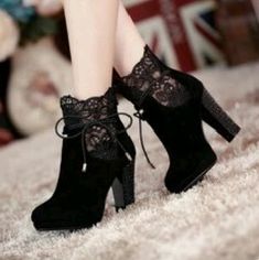 Sepatu Pump, Sepatu Platform, 2012 Style, Kasut Tumit Tinggi, High Heel Stiefel, Cute Shoes Heels, Kawaii Shoes, Spring Boots, Genuine Leather Boots