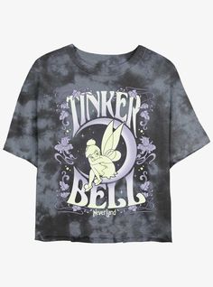 Please Note: wash pattern may varyLightweight 100% combed ring spun cottonWash cold; dry lowImportedListed in junior sizes Fairy Poster, Disney T Shirts, Tie Dye Girl, Floral Fairy, Tall Hoodies, Plus Size Swim, Retro Tops, Clothes Aesthetic, Disney Tees