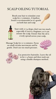 Scalp oiling Tutorial, hair Tutorial, hair growth tips, scalp oiling for hair growth Scalp Oiling For Hair Growth, Oiling Hair Routine, Oiling Scalp, Hair Oils For Growth, Hair Oiling Tips, Scalp Oiling, Best Shampoo For Hair Growth, Hair Oiling Routine, Selfcare Recipes