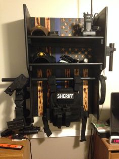 Police Gear Stand, Police Officer Boyfriend, Police Duty Gear, Car Organization Ideas, Police Girlfriend, Police Duty, Police Wife Life, Law Enforcement Gifts, Office Organization At Work