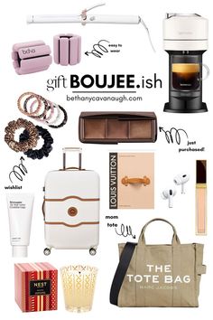 Boujee Gift Guide: T3, bala, Nespresso, Hourglass, Slip, DELSEY, LV, TOM FORD, APPLE, Necessaire, Nest, Marc Jacobs Boujee Gifts, Gifting Aesthetic, Bougie Girl, Boss Christmas Gifts, Budget Gift, Christmas Gifts For Wife, Christmas Gifts For Husband, Christmas Gift For Dad