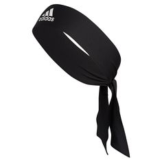 Adidas Alphaskin Tie Headband (Black) Fleece Headbands, Athletic Headbands, Head Tie, Pink Head, Headband Black, Head Ties, Sports Headbands, Tie Headband, White Headband