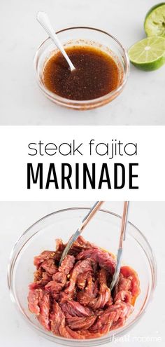 This steak fajita marinade uses a simple combination of the BEST dry rub seasoning and a marinade of olive oilgarlicand zesty lime juicefajitas fajita steakfajitas marinade steakmarinade steakfajitamarinade fajitamarinade mexican mexicanrecipes mexicanfood recipes iheartnaptime Mexican Steak Marinade, Steak Taco Marinade, Beef Steak Marinade, Beef Fajita Marinade, Steak Fajita Marinade, Beef Fajita Recipe, Fajita Seasoning Recipe, Steak Fajita Recipe