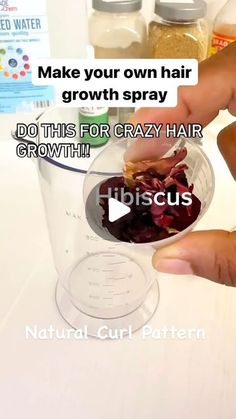 Hair Growth Serum/ Natural Healthy Hair/ Grow hair Fast on Instagram: "This is such an easy DIY Conditioning spray that results in crazy hair growth. This is great to use an hour before Shampooing. All natural ingredients but maximum hair growth. You’ll see the difference in your hair with consistency. Follow for more hair care tips and natural remedies for healthier hair. 💜✌️ Natural Curl Pattern #natural.curl.pattern #haircoach #naturalhair #longhair #naturalhair #natural #naturalbeauty #fyp #fypage #naturalremedies #fenugreek #amla #hairgrowth #hairserum #hairtechniques #hairtea" Diy Hair Growth Spray, Fast Natural Hair Growth, Hair Growth Serum Diy, Fenugreek For Hair, Herbal Hair Care, Healthy Natural Hair Growth, Hair Growth Spray, Natural Hair Diy, Eye Exercises