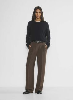 THE EFFORTLESS PANT™ | Aritzia Aritzia Effortless Pants, Effortless Pants, Effortless Pant, Japanese Crepe, Crepe Trousers, Tartan Pants, Flattering Pants, Knife Pleats, New Party Dress