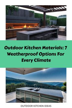 outdoor kitchen materials 7 waterproof options for every climate