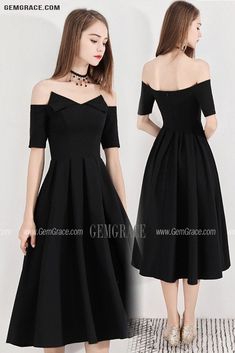 Special Black Chic Off Shouler Party Dress Tea Length Aline Ref#BLS97022 at GemGrace. #HomecomingDresses Shop now to get $10 off. Pro custom-made service for wedding dress, formal dress. View Homecoming Dresses,Short Homecoming Dresses,Black Homecoming Dresses,Simple Homecoming Dresses,Semi Formal Dresses for more ideas. Click to shop now! #BuyableHomecomingDresses Party Fit And Flare A-line Tea Length Dress, Pleated A-line Evening Dress For Party, Fit And Flare A-line Tea Length Dress For Cocktail, Fitted A-line Mini Dress For Party, Solid A-line Midi Dress For Night Out, Black A-line Party Dress, Black A-line Tea Length Evening Dress, Chic A-line Midi Dress For Party, Dressy A-line Midi Dress For Prom Season