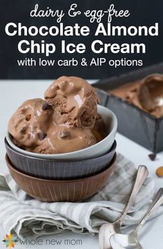 chocolate ice cream with low carb and all options