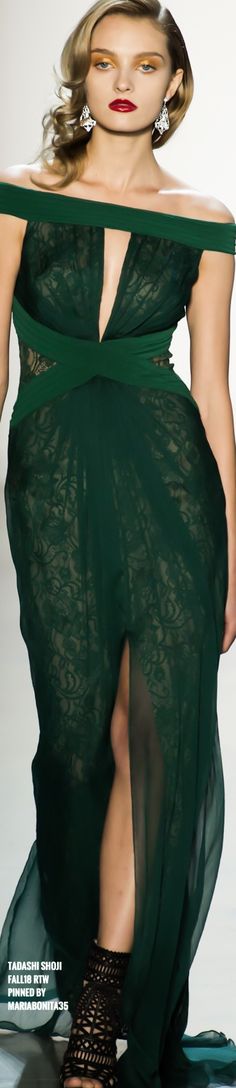 Tadashi Shoji Fall18 Irish Outfit, Green Wedding Colors, Formal Attire, Gorgeous Gowns, Fall 2018