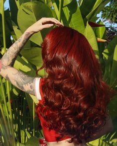 Red Hair Tones, Red Long Hair, Hair Color Red, Red Hair With Blonde Highlights, Cheveux Oranges, Red Hair Looks, Wine Hair, Red Hair Inspo, Cherry Hair