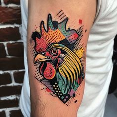 Rooster Detailed Tattoo Designs Rooster Tattoo Design, Detailed Tattoo Designs, Unique Expressions, Fresh Tattoo, Detailed Tattoo, Ink Master, Professional Tattoo, Diy Body