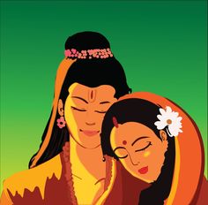 Ram Sita Image Drawing, Ram Sita Cartoon Drawing, Sita Ram Cartoon Images, Ram Ji Sita Ji Drawing, Ram Ji Painting Easy, Ram Sita Painting Easy, Ram And Sita Wallpaper, Shree Ram Aesthetic Wallpaper, Ram Sita Cartoon Images