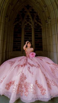 Light Pink Quinceanera Dresses, Dress Sweet 16, Mexican Quinceanera Dresses, Sequin Ball Gown, Sweet 16 Dress