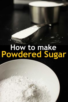 how to make your own powdered sugar in the microwave or on the stovetop