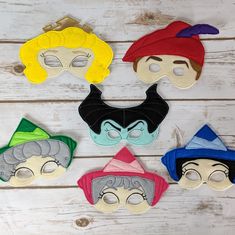 Everyone loves a good dress-up masks! Our quality felt masks encourage imaginative play and help to create hours of joyful dress up time. Have you been looking for something fun and special for a Halloween or a birthday party favor? Search no further! All of our masks are made from two layers of high quality felt and include an adjustable elastic band. Masks are made as shown in photos by me and my commercial embroidery machines. Each mask is made with care and special attention to detail. Most Themed Costume Accessories Mask For Themed Events, Themed Carnival Masks, Themed Costume Eye Mask, Fun Eye Mask For Costume Party, Playful Eye Mask For Masquerade, Fun Eye Mask For Masquerade, Fun Masks For Masquerade Carnival, Fun Masks For Masquerade And Carnival, Carnival Themed Eye Mask