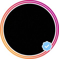 a black circle with a blue check mark in the middle