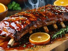 Grandma's Secret Orange-Honey BBQ Ribs Will Make Your Neighbors Jealous - NewsBreak Cajun Shrimp And Grits, Goat Cheese Stuffed Chicken, Cooking Prime Rib, Standing Rib Roast, Orange Honey, Buttermilk Fried Chicken, Prime Rib Roast, Honey Bbq, Pan Seared Salmon