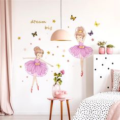 PRICES MAY VARY. 【Product Size】: Wall stickers: 30 cm × 90 cm * 1 (11.8 inch * 35.4 inch) * 1. The display size on the wall: 96 cm x 66 cm (37.8 inch* 26 inch), you can also paste it according to your preference. 【High-quality wall sticker】: Our removable wall stickers are made of high quality semi-gloss vinyl materials, which are eco-friendly, waterproof and strong self-viscosity. Wall stickers can be attached to any furniture/cabinet, door, refrigerator or window. 【Exquisite Home Decor】: Very Girls Princess Bedroom, Girls Wall Stickers, Wall Sticker Design, Butterfly Wall Decals, Princess Bedroom, Wall Stickers 3d, Cartoon Wall, Removable Wall Stickers, Butterfly Wall Stickers