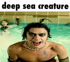 #rockyhorror #rockyhorrorpictureshow #franknfurter #musical Rocky Horror Picture Show Riff Raff, Frank Furter, Silly Little Guy, British Man, Horror Pictures, Deep Sea Creatures