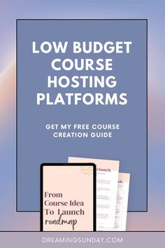 the book low budget course hosting platforms