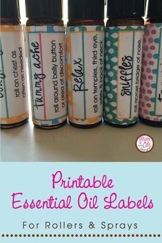 Essential Oil Roller Bottle Labels, Essential Oil Roller Bottle Recipes, Roller Bottle Labels, Roller Bottle Recipes, Floral Essential Oils, Essential Oil Labels, Spa Prices, So Far So Good, Oil Remedies