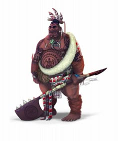 Maori Warrior Art, Dnd Barbarian, Character Design Challenge, Ancient Warfare, Rpg Characters, Maori Art, Racing Art, Design Challenge