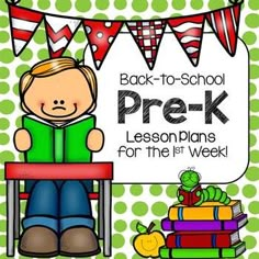 back to school prek lesson plans for the 1st week