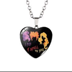 Jewelry Women Woman Womans Accessories Accessory Pendant & Necklace From Disney’s Movie Hocus Pocus New Hocus Pocus 2 Sept 30th 2022 Three Witches Witch Sisters Winnie Winifred Sarah Mary I Put A Spell On You Necklace Neck Lace Necklace Charm Pendant Silver Brand New Feel Free To Follow Me Shop My Listings Bundle To Save On Shipping Thank You :) Maries Home And Body New Hocus Pocus, Witch Sisters, Hocus Pocus 2, Three Witches, Mary I, Lace Necklace, Disney Movie, Necklace Charm, Jewelry Women