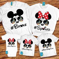 Disney Broke And Spoiled Matching Family 2023 T-shirt Toy Story Shirts Family Vacation, Disney Shirt Ideas Family, Disney Surprise Box Ideas, Disney Birthday Shirts For Family, Disneyland Shirts For Family, Disney Custom Shirts, Disney Shirts For Family Matching, Disney World Shirts Family, Disney Family Outfits