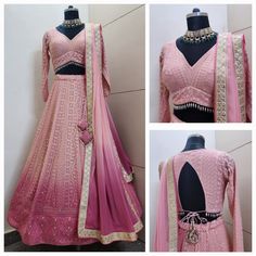 SIZE & STYLE: >You can either choose a standard sizing from size options on the listing. >All Standard sizes lehenga (Skirt) will be having fixed length 41 inches. Please contact if you want to change the lehenga length. >If you select custom size then we will send you measurements form after your order. And discuss all the customisation in detail before processing the order. >You can let us know for Blouse style changes e.g. change of neck designs etc. >Specific to sleeves on the blouse, please write in order notes if you want a sleeveless blouse to have sleeves or vice versa or just drop a message to us. >Tassels & Trims may or may not be exactly same always. >We ensure to show you final product and measurement images before dispatch. We also expect if there are few minor size alteration Fitted Floor-length Anarkali Set With Intricate Embroidery, Fitted Floor-length Sharara With Intricate Embroidery, Fitted Dress With Intricate Embroidery For Navratri, Fitted Anarkali Set With Intricate Embroidery In Georgette, Fitted Anarkali Set With Intricate Embroidery For Reception, Fitted Anarkali Sets With Intricate Embroidery, Fitted Anarkali Dress With Intricate Embroidery, Elegant Fitted Floor-length Skirt Set, Fitted Anarkali Gown With Intricate Embroidery