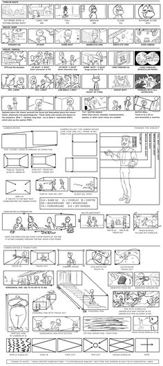 How to Draw for Storyboarding Storyboard Camera Angles, Camera Movements Storyboard, Story Board Design Illustrations, How To Make A Story Board, How To Draw Storyboard, Story Boarding Ideas, Story Board Design Ideas, Story Bording Drawing, Camera Angles Drawing