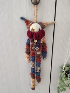 #clown #aesthetic #crochet Free Clown Crochet Pattern, Crochet Clown Pattern, Clown Aesthetic, Softie Pattern, Aesthetic Crochet, Nursery Mobile, Knitted Toys