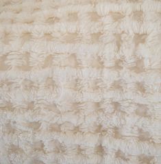 a close up view of a white fur texture