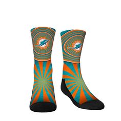 Get your kiddo pumped up to represent Tua Tagovailoa and the Miami Dolphins with this Three-Pack Bobblehead Crew Socks Set. Each pair in this Rock Em Socks pack is built with a seamless toe, form fit band, and padded sole and toe box. Not only are these crew socks comfortable, but they also have bold, sublimated graphics in three different styles. With comfort, durability and spirit, this three-pack is a must-have for any loyal Miami Dolphins fan. Jaylen Waddle, Tua Tagovailoa, Tyreek Hill, Erin Andrews, Nfl Miami Dolphins, Gameday Couture, Youth Shoes, Sock Packs, Nfl Gear