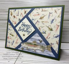 a birthday card with a fish on it