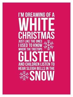 i'm dreaming of a white christmas