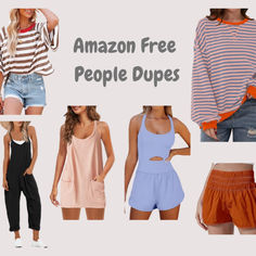 Free People Dupes on Amazon!! #amazon #freepeople Summer Set Outfits, Workout Romper, Jumpsuits Casual, Mini Romper, Summer Sets, Womens Workout, Exercise Gym, Running Short, Summer Set