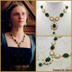 Anne Neville The White Queen, Bridgerton Diy, 17th Century Jewelry, 1500s Fashion, Anne Neville, Period Jewelry, Medieval Necklace, The White Queen, The Tudors