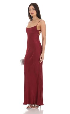 Formal Satin Slip Dress With Straps, Red Satin Backless Slip Dress, Formal Red Satin Slip Dress, Red Bias Cut Slip Dress For Night Out, Red Satin Slip Dress For Prom, Formal Red Slip Dress With Bias Cut, Red Bias Cut Slip Dress For Date Night, Red Bias Cut Slip Dress For Formal Occasions, Simple Grad Dresses