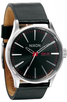 #New #Nixon #Sentry on #Timefy ! #Watches #Montres Mens Watches Black, Classic Watches, Watch Movement