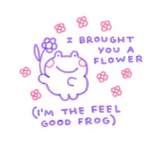 i'm the feel good frog embroidery design