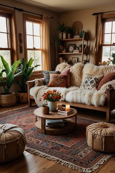 Cozy boho ideas with a minimalist twist. Perfect for those who love simplicity, this style incorporates subtle boho touches like warm hues, natural fabrics, and select decor pieces. Ideal for creating a calm, inviting space. #MinimalistBoho #CozyLiving #BohoLivingRoom Boho Living Room Minimalist, Simple Boho Living Room, White Boho Living Room, Neutral Boho Living Room, Boho Hippie Home, Cozy Eclectic, Cozy Boho Living Room