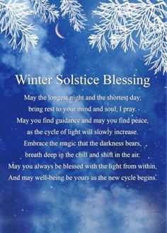 Winter Solstice Blessing, Winter Solstice Poems, Winter Solstice Quotes, Solstice Quotes, Winter Solstice Party