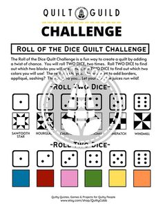 the roll of the dice quilt challenge