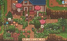 Valley Aesthetic, Aesthetic Farm, Star Valley, Farm Layout, Farm Games