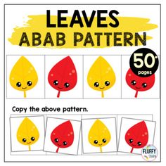 the leaves aba pattern is shown in red and yellow