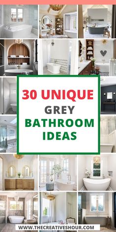 the ultimate guide to unique grey bathroom decor ideas for your home or office in 30 minutes