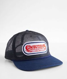 Sendero Provisions Co. Cowbuddies Trucker Hat - Blue , Men's Navy Embroidered patch snapback hat One size fits most. Apparel & Accessories > Clothing Accessories > Hats Brooklyn Brewery, Mens Trucker Hat, Hat For Men, Men's Hats, Vintage Graphic Design, Hat For Man, Accessories Clothing, Mens Navy, Embroidered Patch